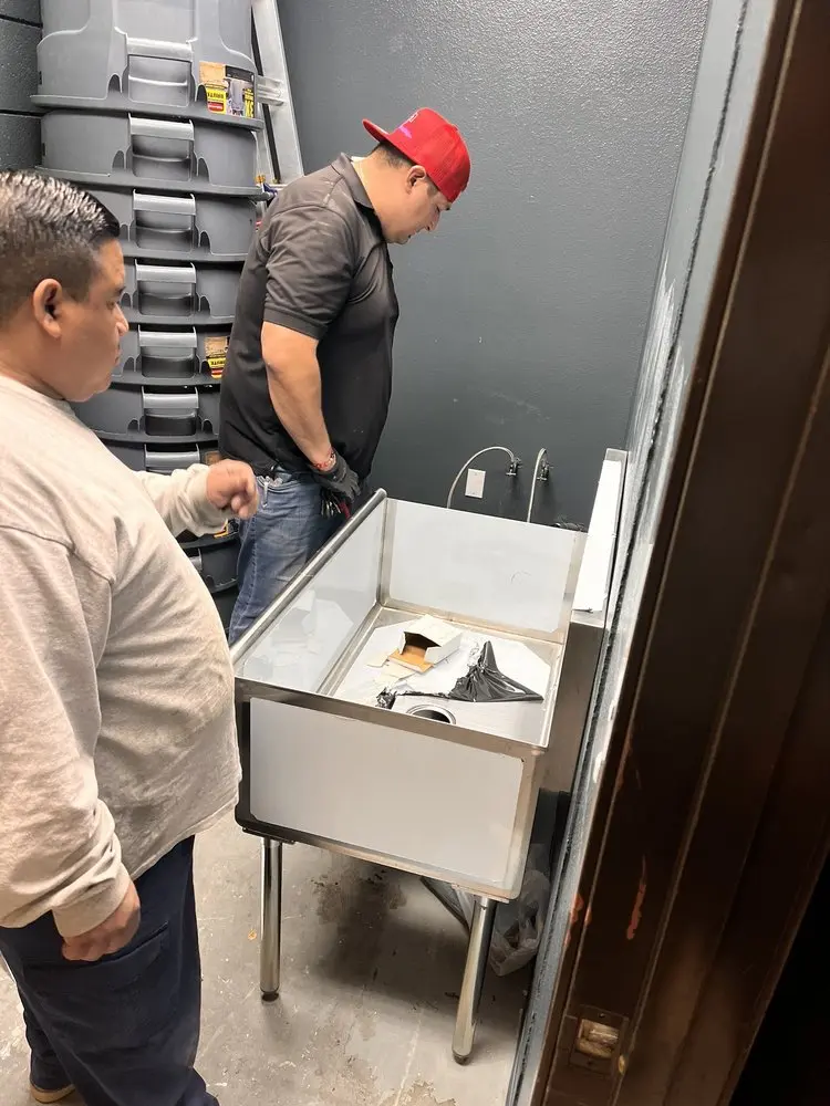 Commercial plumbing and sink installation in Twin Lakes